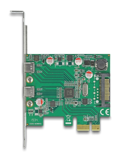 DELOCK κάρτα επέκτασης PCIe x1 σε 2x USB-C 90493 - Image 3