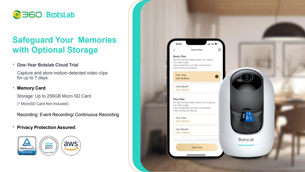 BOTSLAB smart κάμερα C221 - Image 3