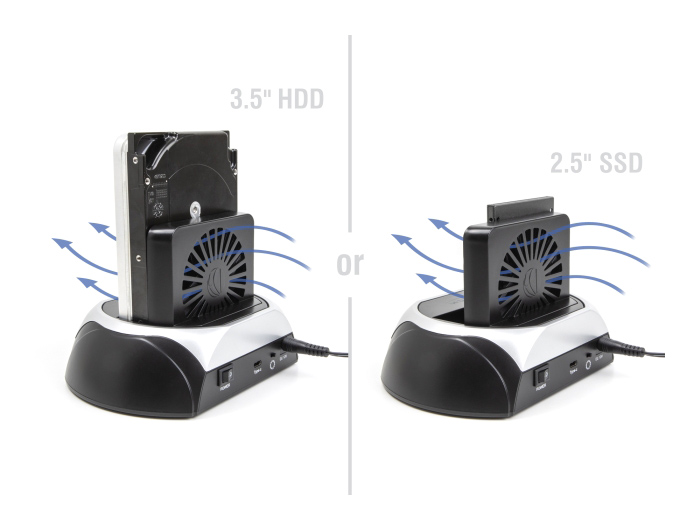 DELOCK docking station για M.2 NVMe/SATA ή 2.5"/3.5" SSD/HDD 64280 - Image 2