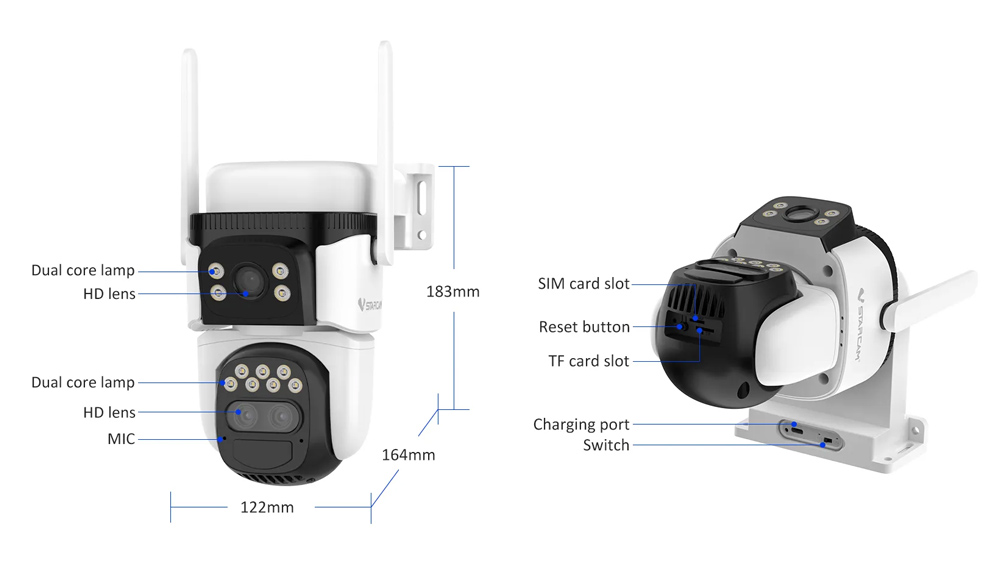 VSTARCAM smart ηλιακή κάμερα BG621TR - Image 3
