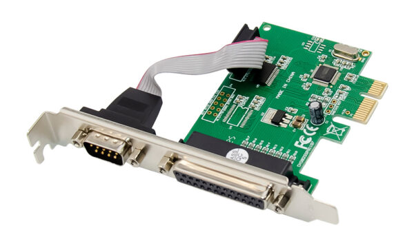 POWERTECH κάρτα επέκτασης PCIe σε serial & parallel ST39