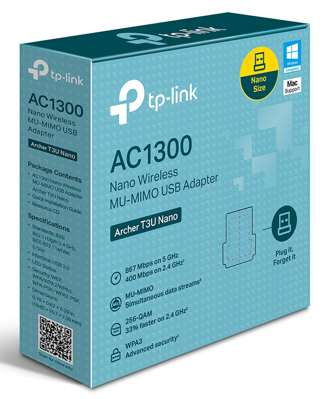 TP-LINK ασύρματος USB αντάπτορας δικτύου Archer T3U Nano - Image 3