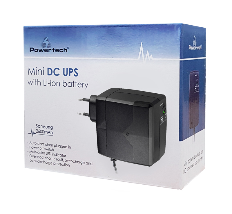 POWERTECH Mini DC UPS PT-749 με μπαταρία 2600mAh - Image 3