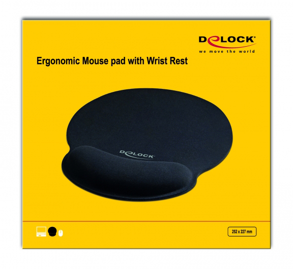 DELOCK Mousepad 12559 με στήριγμα καρπού - Image 4