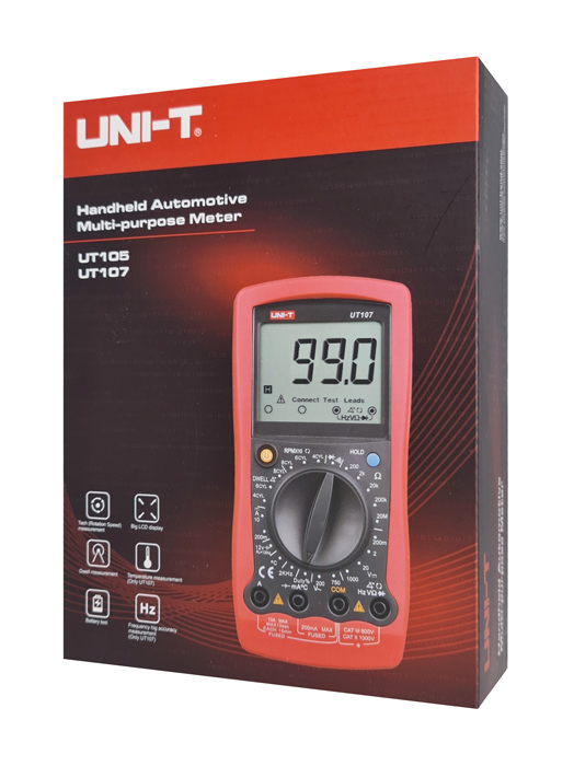 UNI-T ψηφιακό πολύμετρο αυτοκινήτων UT107 - Image 4