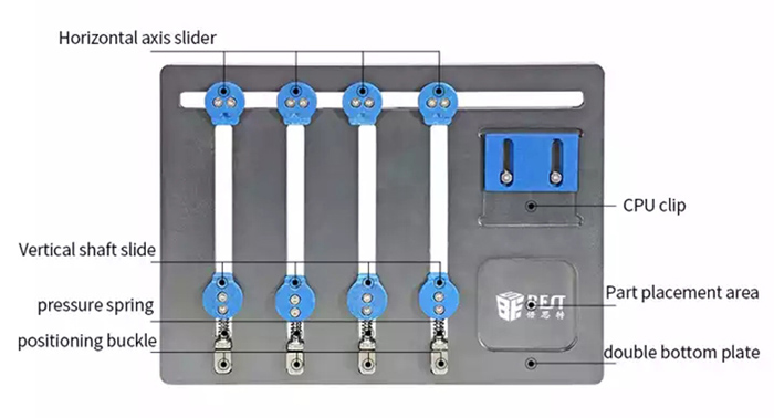BEST βάση motherboard BST-001Q για επισκευή smartphone - Image 4