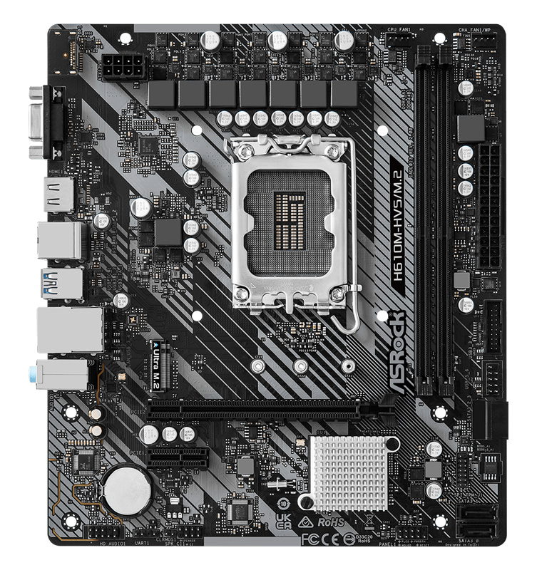 ASROCK μητρική H610M-HVS/M.2 R2.0 - Image 3