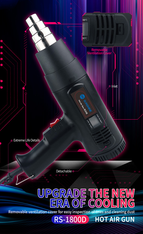 SUNSHINE πιστόλι θερμού αέρα RS-1800D - Image 2