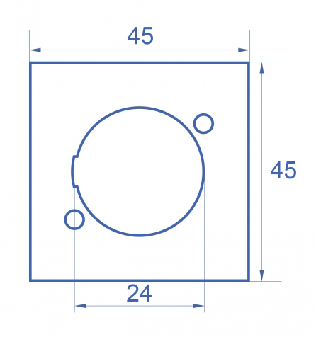 DELOCK D-Type module βάση 81405 για Easy 45 patch panel - Image 3