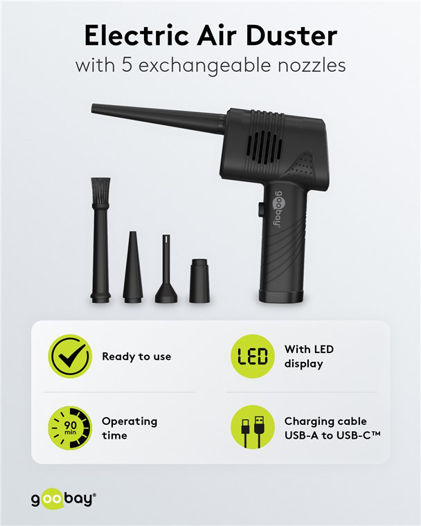 GOOBAY ηλεκτρικό air duster 61667 - Image 3