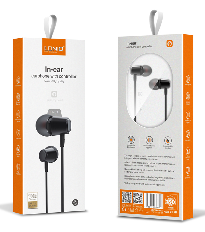 LDNIO earphones με μικρόφωνο HP03 - Image 3