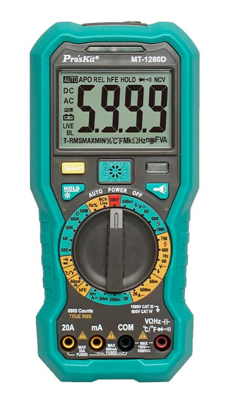 PROSKIT ψηφιακό πολύμετρο MT-1280D