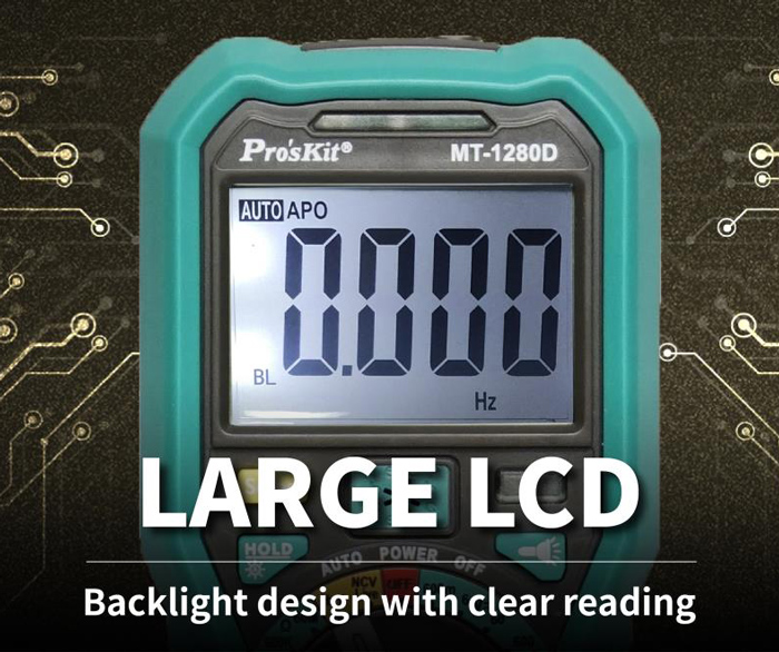 PROSKIT ψηφιακό πολύμετρο MT-1280D - Image 4