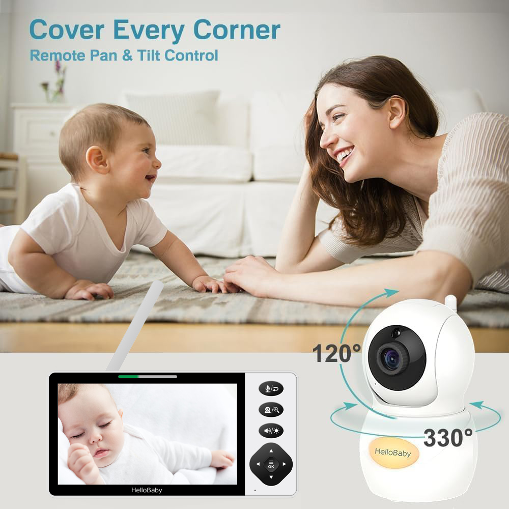 HELLOBABY ενδοεπικοινωνία μωρού HB6084L με κάμερα & οθόνη 5.5" - Image 2