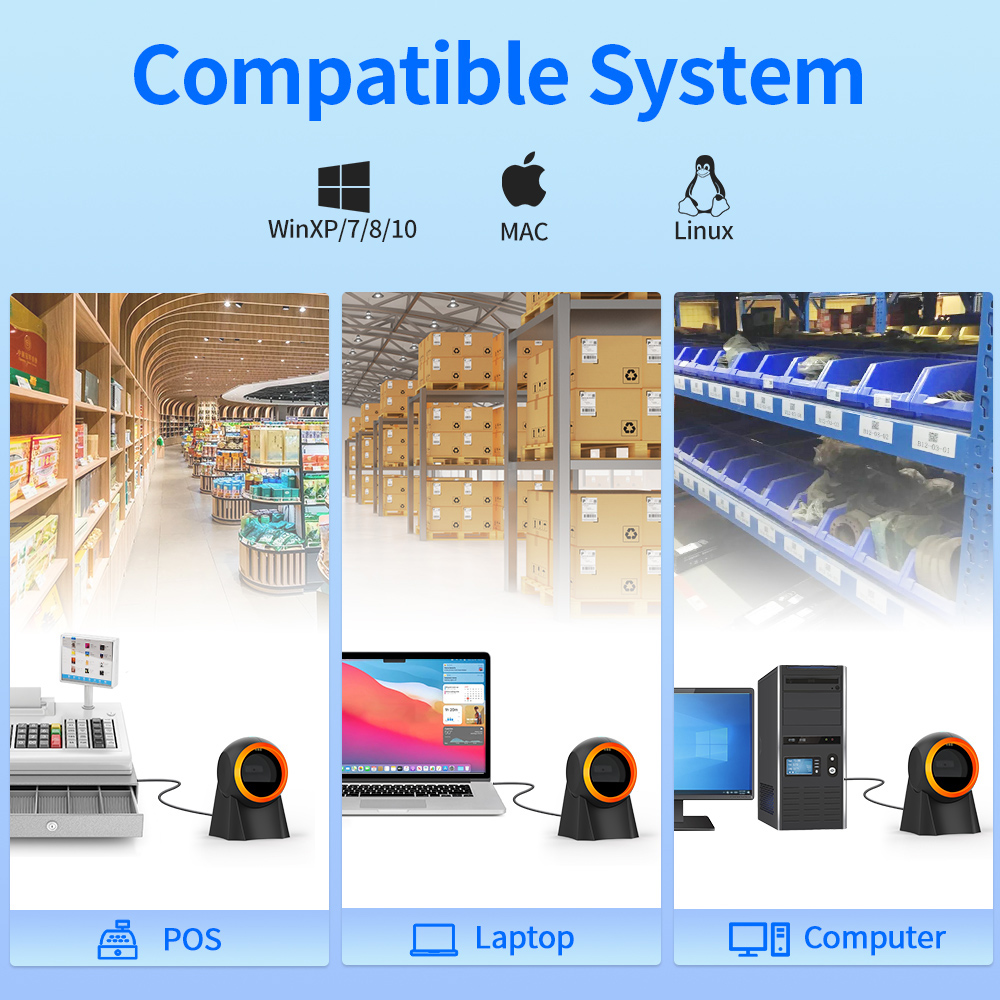 GTCODESTAR επιτραπέζιο barcode scanner GT-8800F - Image 2