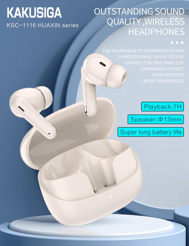 KAKUSIGA earphones με θήκη φόρτισης KSC-1116 - Image 3