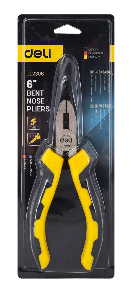 DELI μυτοτσίμπιδο κυρτό DL2306 με αντιολισθητικές λαβές - Image 4