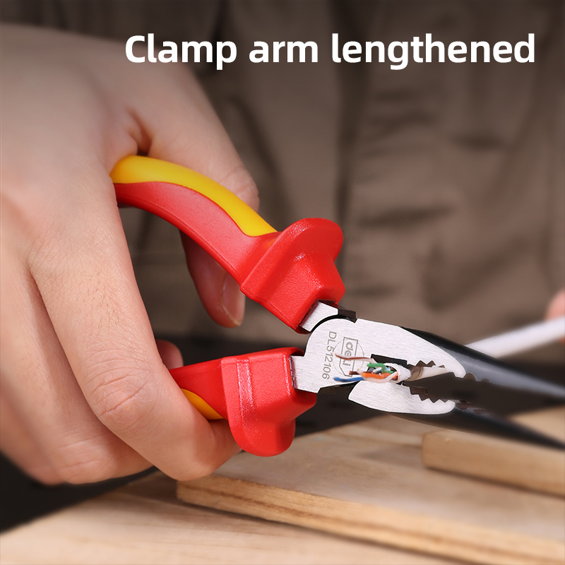 DELI μυτοτσίμπιδο ίσιο ηλεκτρολόγου DL512106 με αντιολισθητικές λαβές - Image 2