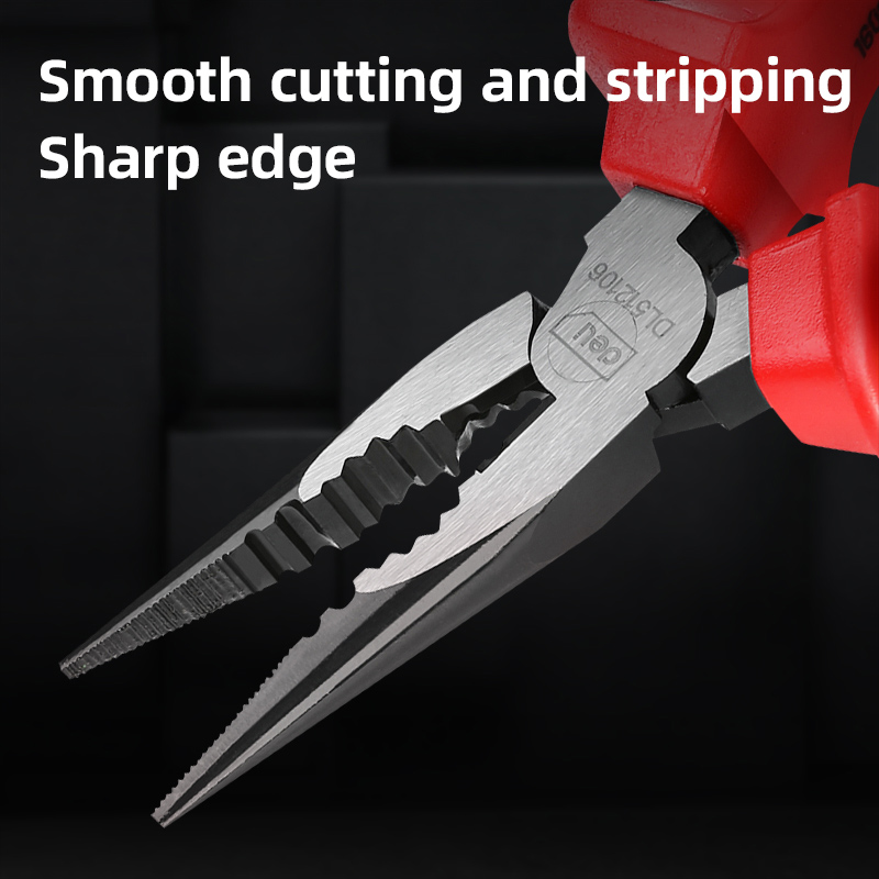 DELI μυτοτσίμπιδο ίσιο ηλεκτρολόγου DL512106 με αντιολισθητικές λαβές - Image 3