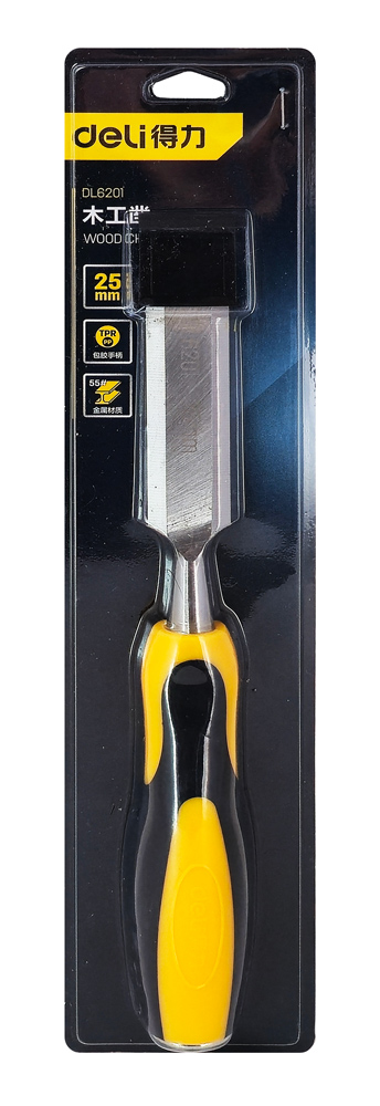 DELI σκαρπέλο ξύλου DL6201 με αντιολισθητική λαβή - Image 2