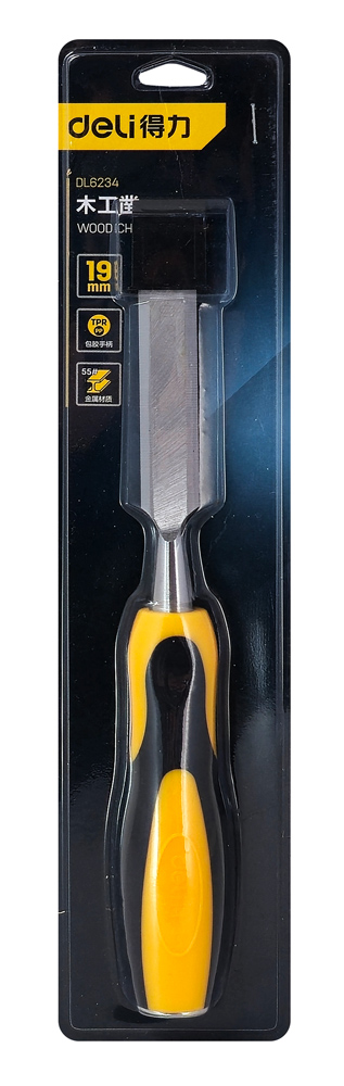 DELI σκαρπέλο ξύλου DL6234 με αντιολισθητική λαβή - Image 3