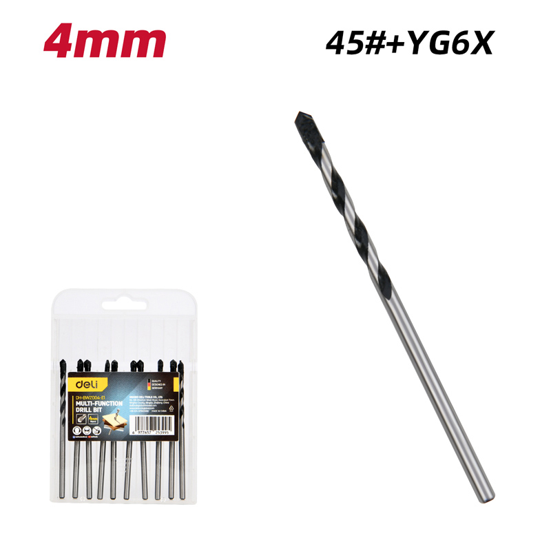 DELI σετ τρυπάνια DH-BWZ004-E1 για τοίχο/μέταλλο/ξύλο - Image 3