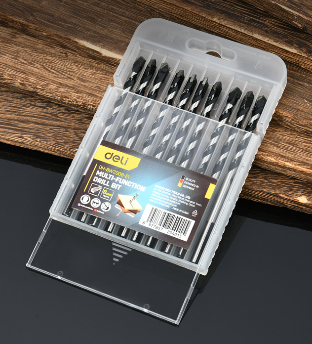 DELI σετ τρυπάνια DH-BWZ006-E1 για τοίχο/μέταλλο/ξύλο - Image 2