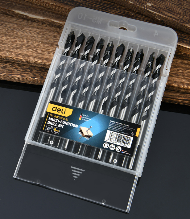 DELI σετ τρυπάνια DH-BWZ008-E1 για τοίχο/μέταλλο/ξύλο - Image 2