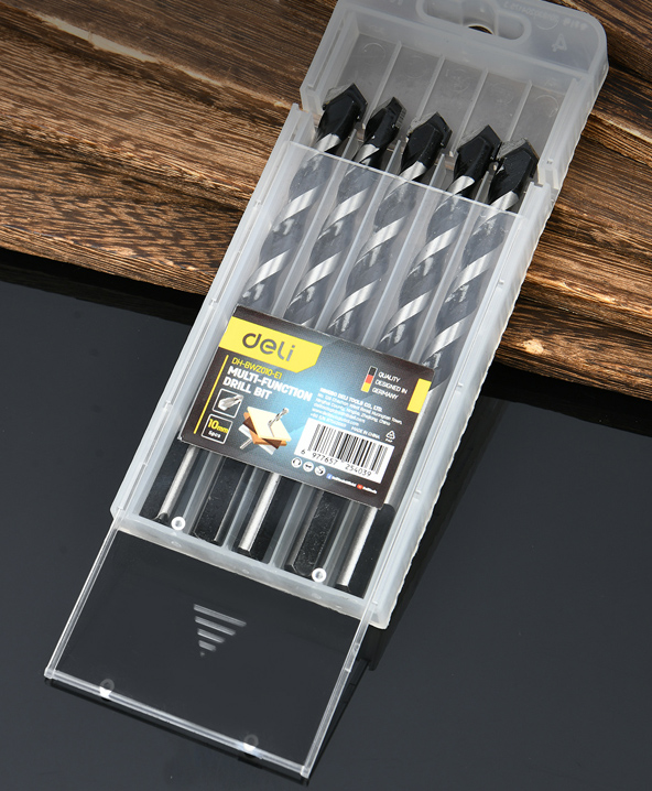 DELI σετ τρυπάνια DH-BWZ010-E1 για τοίχο/μέταλλο/ξύλο - Image 2