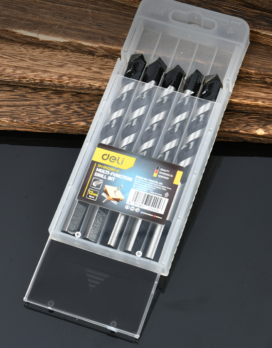 DELI σετ τρυπάνια DH-BWZ012-E1 για τοίχο/μέταλλο/ξύλο - Image 2