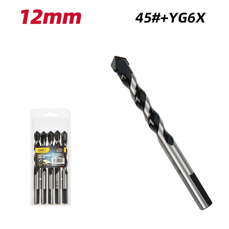 DELI σετ τρυπάνια DH-BWZ012-E1 για τοίχο/μέταλλο/ξύλο - Image 3