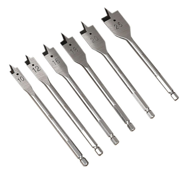 DELI σετ τρυπάνια φτερού DH-MBZ006-ED1 για ξύλο