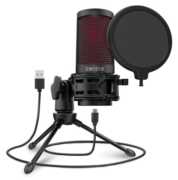 CMTECK επιτραπέζιο μικρόφωνο XM550 με pop φίλτρο