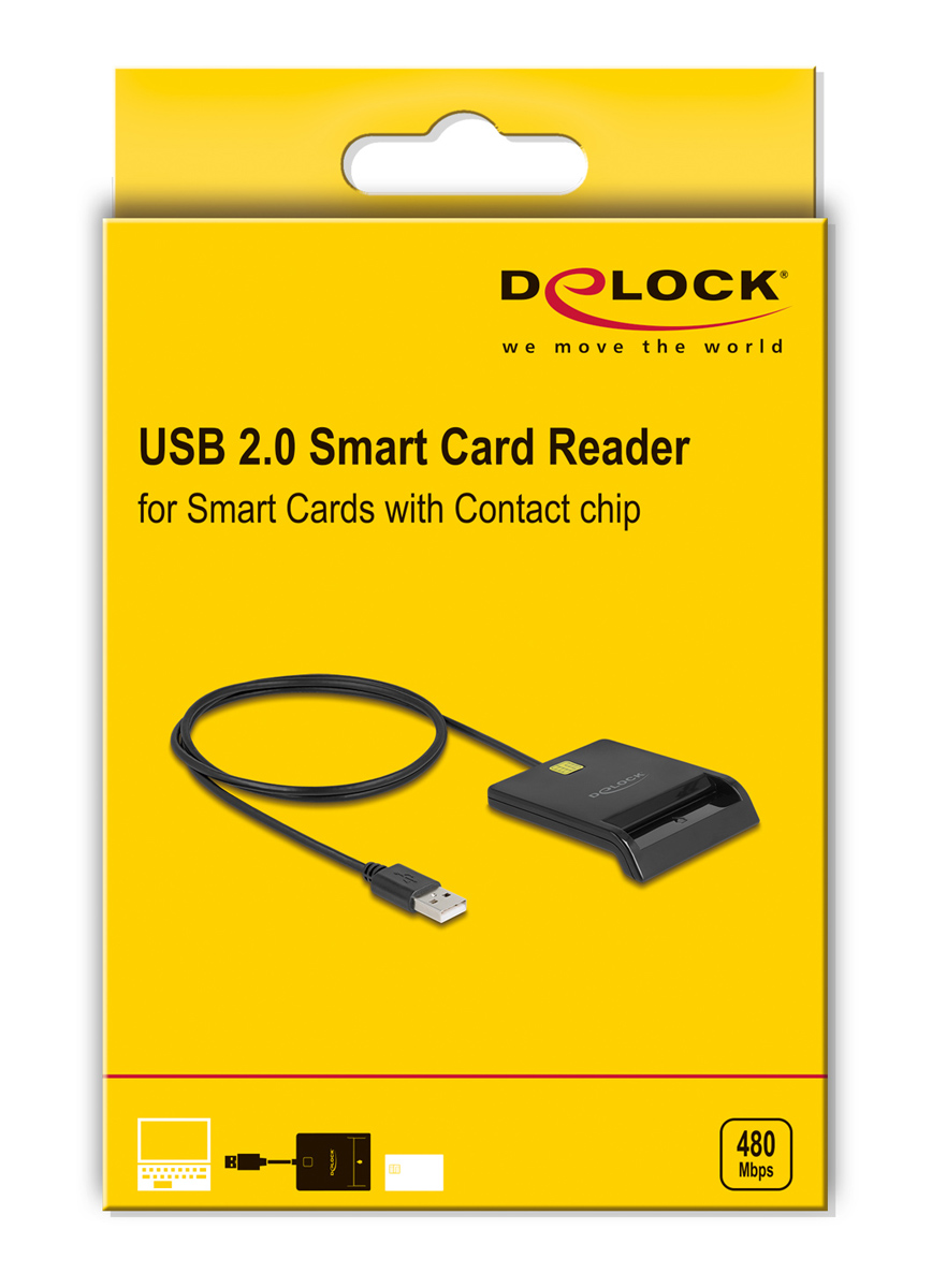 DELOCK card reader 91724 για smart card - Image 3