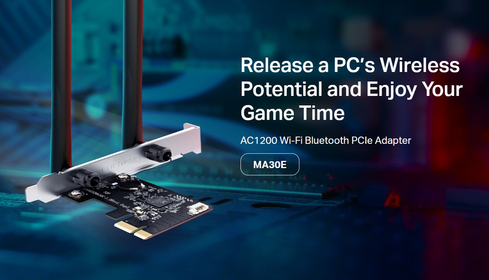 MERCUSYS κάρτα δικτύου WiFi & Bluetooth MA30E - Image 2