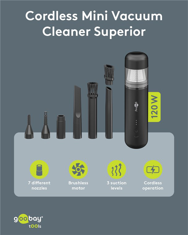 GOOBAY 2 σε 1 σκουπάκι χειρός & air duster 77829 - Image 3