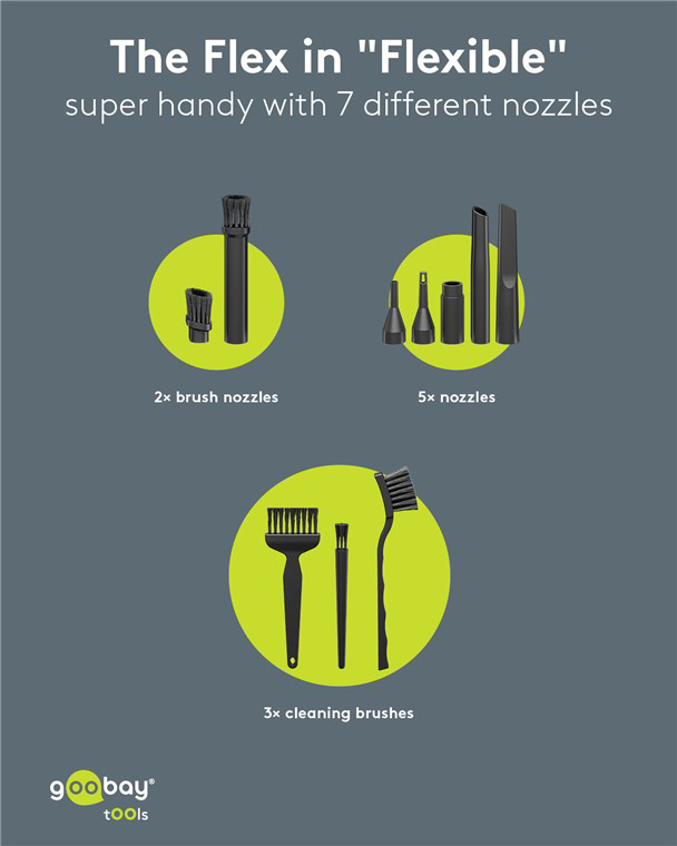 GOOBAY 2 σε 1 σκουπάκι χειρός & air duster 77829 - Image 4