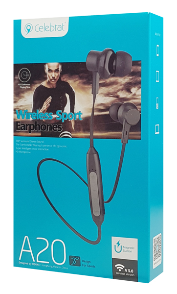 CELEBRAT earphones A20 με μαγνήτη - Image 4