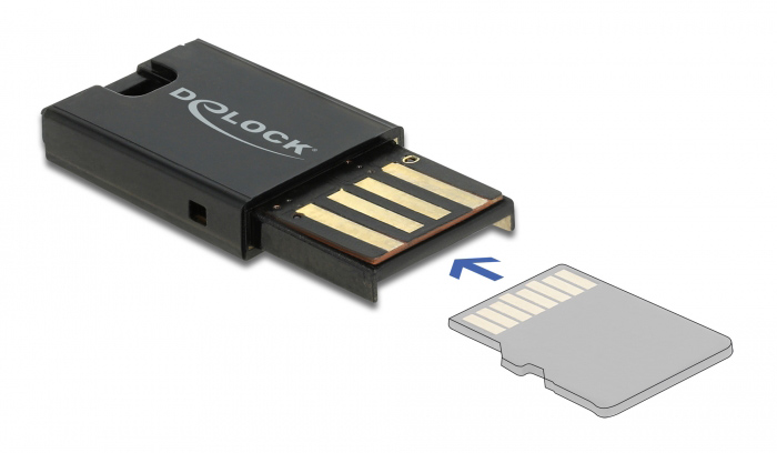DELOCK USB card reader 91603 για κάρτες μνήμης micro SD - Image 2