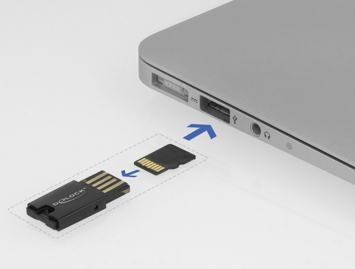 DELOCK USB card reader 91603 για κάρτες μνήμης micro SD - Image 3