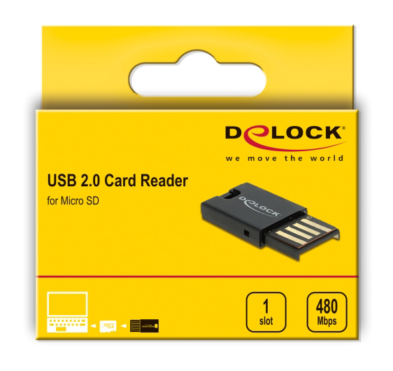 DELOCK USB card reader 91603 για κάρτες μνήμης micro SD - Image 4