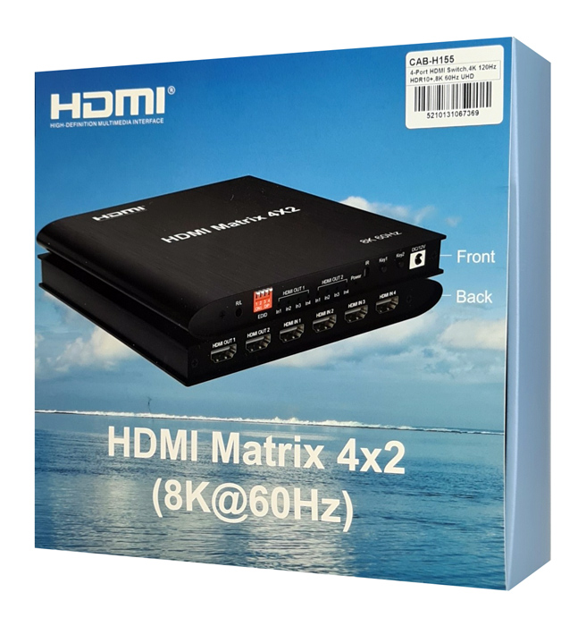 HDMI matrix switch CAB-H155 με τηλεχειριστήριο - Image 4