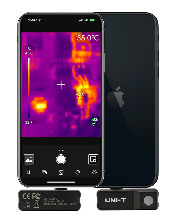 UNI-T συσκευή θερμικής απεικόνισης UTi120MS για iPhone - Image 2