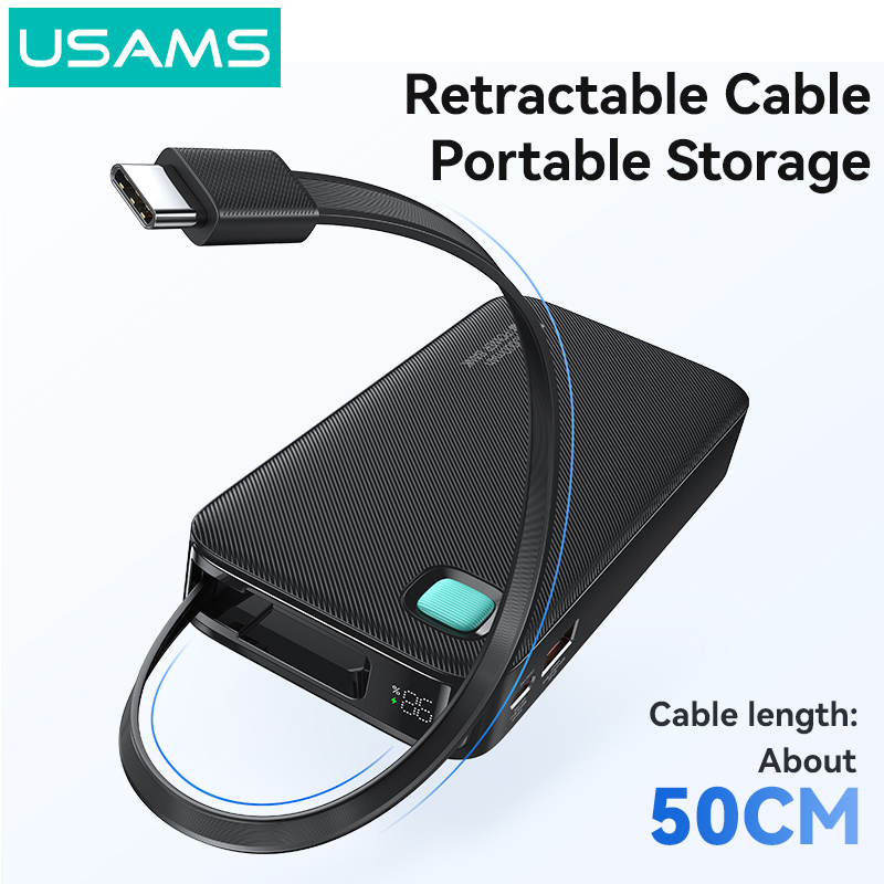 USAMS power bank CD224 με καλώδιο USB-C - Image 3