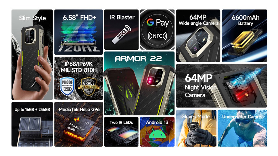 ULEFONE smartphone Armor 22 - Image 2