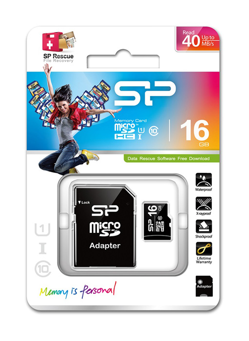 SILICON POWER κάρτα μνήμης 16GB micro SDHC - Image 2