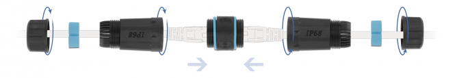 DELOCK αδιάβροχος αμφίδρομος σύνδεσμος RJ45 Cat.6A 86693 - Image 2
