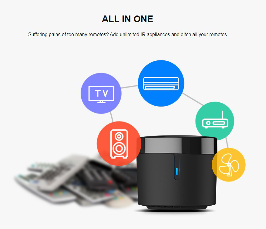 BROADLINK Σύστημα τηλεχειρισμού ηλεκτρικών συσκευών RM4-MINI - Image 3