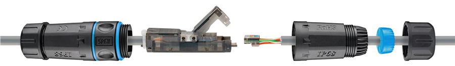 GOOBAY αδιάβροχος σύνδεσμος RJ45 Cat 6A 44416 - Image 3