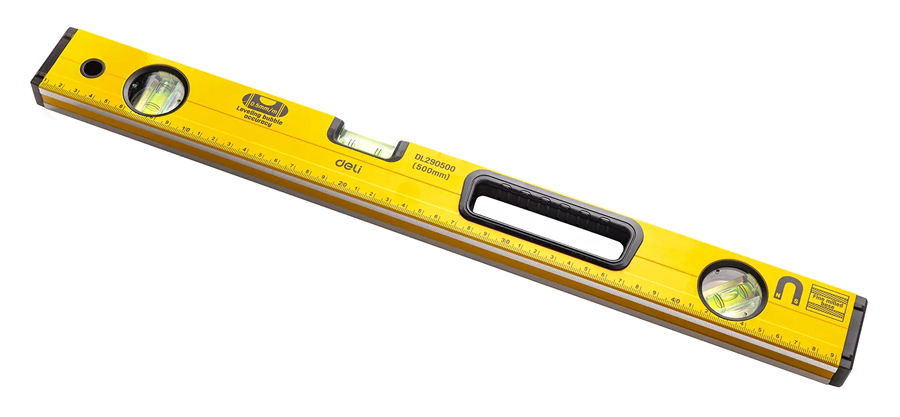 DELI αλφάδι DL290500 με 3 μάτια & χάρακα - Image 3